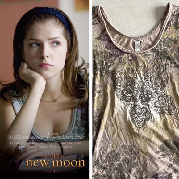 Lucky Brand Embroidered Butterfly Tee T-Shirt ALT ASO Jessica Stanley - Picture 1 of 5